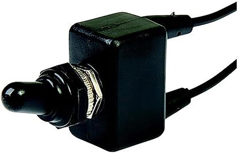 1002016 SPST PVC Coated Toggle Switch With Wire Leads - Off/On
